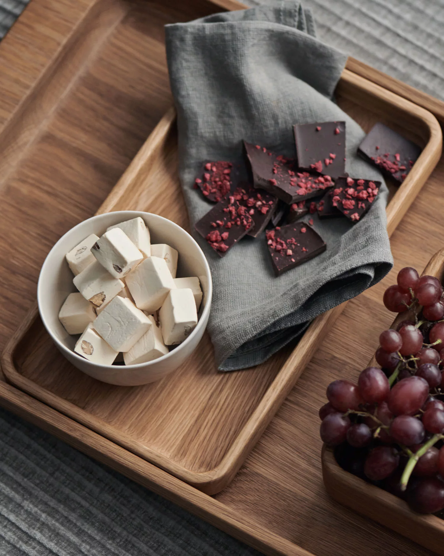 Bandeja Unio roble macizo 26 x 14 cm