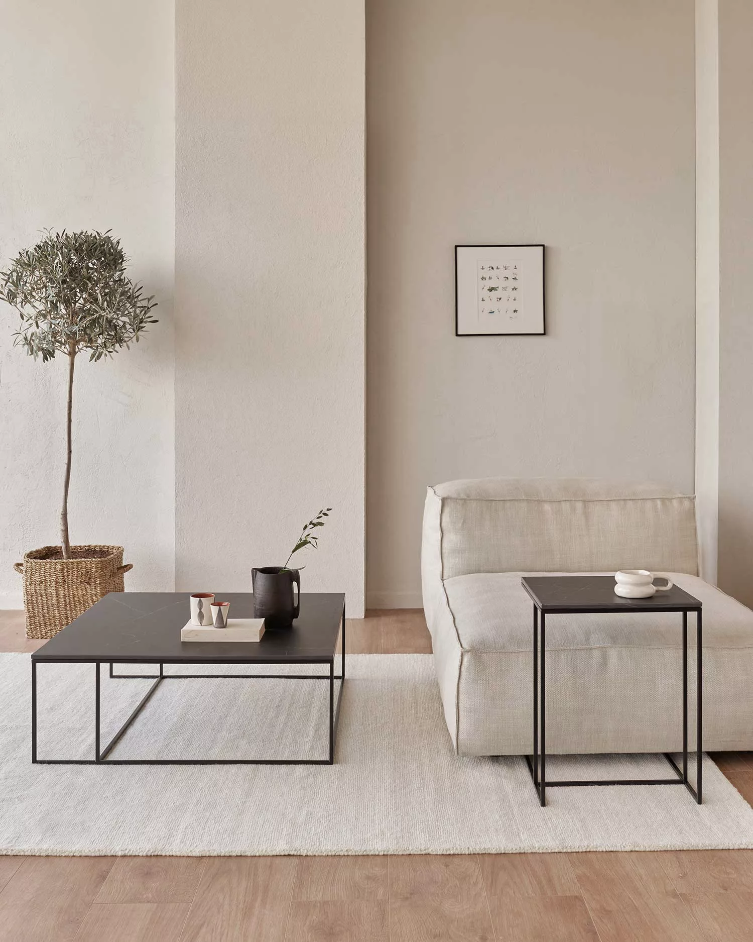 Conjunto Petra y Mini Petra negro maquina