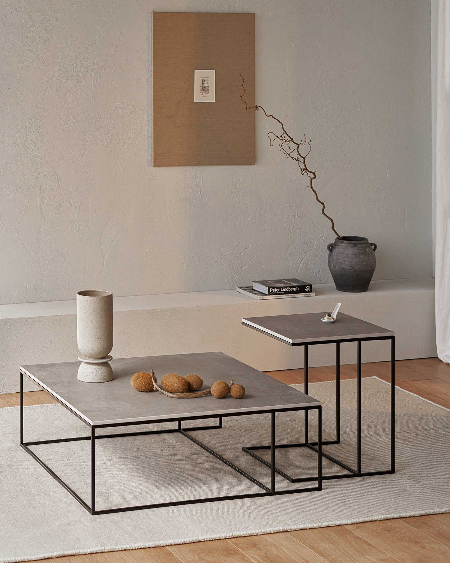 Conjunto Petra y Mini Petra cemento