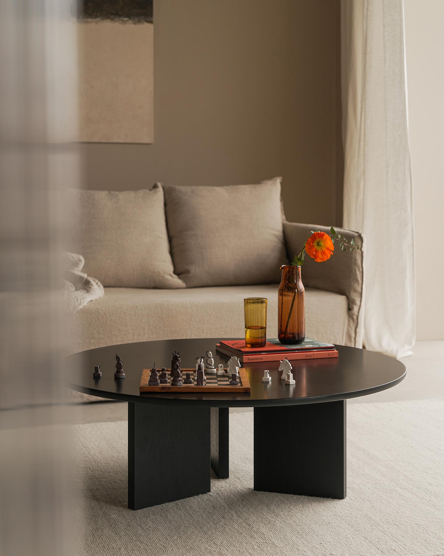 Mesa de centro Figa black Ø100 cm